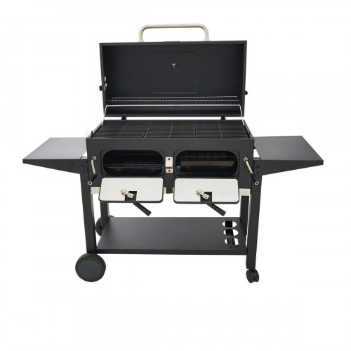 Barbacoa de carbón Centaurus King 2 chimeneas NATERIAL para más de 10 personas
