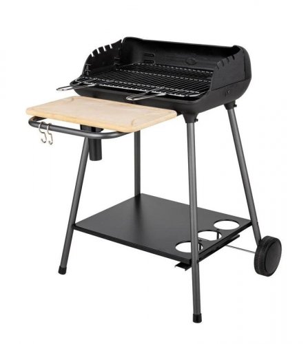 Barbacoa de carbón de madera con función asador