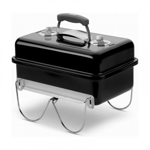 Barbacoa de carbón WEBER Go-Anywhere portátil tapa desmontable 420 x 260 mm negra