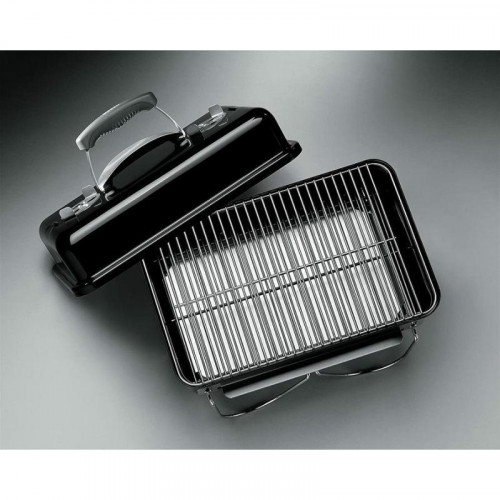 Barbacoa de carbón WEBER Go-Anywhere portátil tapa desmontable 420 x 260 mm negra