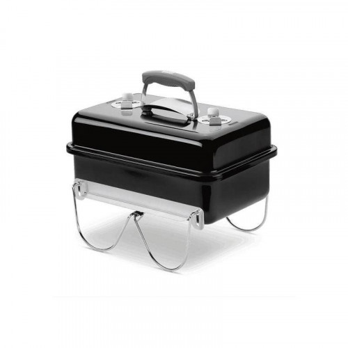 Barbacoa de carbón WEBER Go-Anywhere portátil tapa desmontable 420 x 260 mm negra