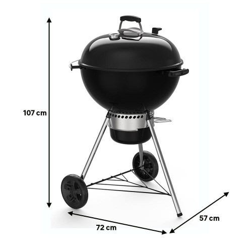 Barbacoa de carbón WEBER MASTER TOUCH E5750 GBS negra recomendado para mas de 10 personas