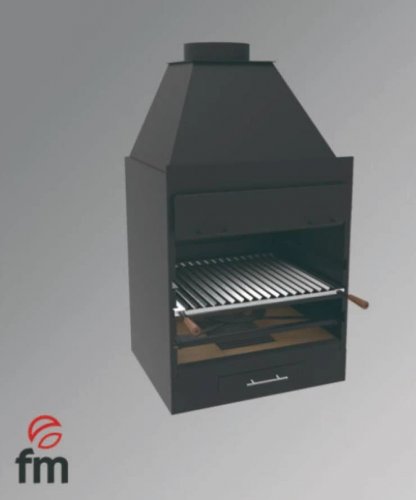 Barbacoa de carbón y leña Bf-60