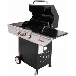 Barbacoa de gas con tapadera de cocina