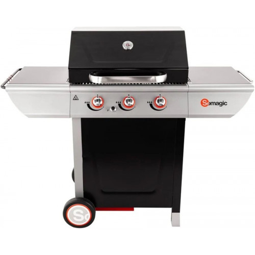 Barbacoa de gas con tapadera de cocina