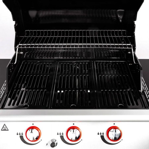 Barbacoa de gas con tapadera de cocina