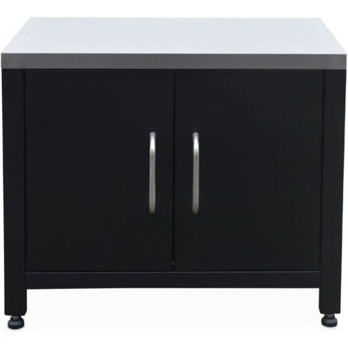 Barbacoa de gas de 4 quemadores de mesa + cocina exterior de acero
