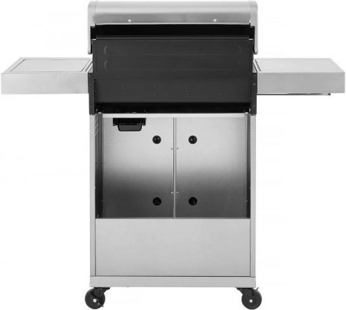 Barbacoa de gas de acero inoxidable con 5 quemadores incluyendo 1 quemador lateral 