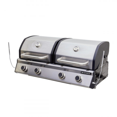 Barbacoa de gas NATERIAL Europa de 4 quemadores y 14 kw de potencia recomendado para más de 10 personas