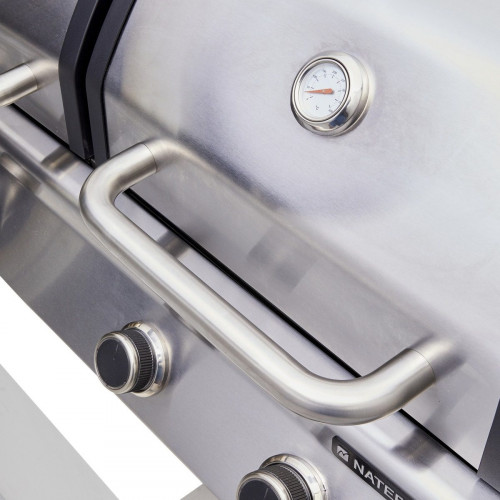 Barbacoa de gas NATERIAL Europa de 4 quemadores y 14 kw de potencia recomendado para más de 10 personas