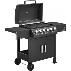 Barbacoa de Gas Outsunny 135x51x101 cm