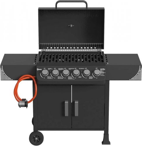 Barbacoa de Gas Outsunny 135x51x101 cm