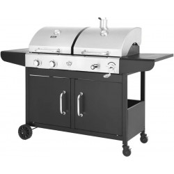 Barbacoa de gas y carbón 