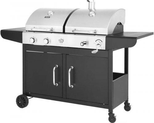 Barbacoa de gas y carbón 