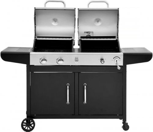 Barbacoa de gas y carbón 