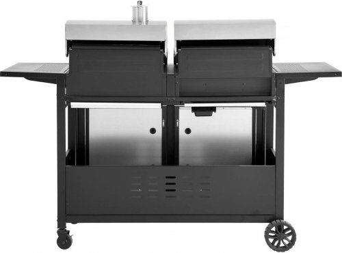Barbacoa de gas y carbón 
