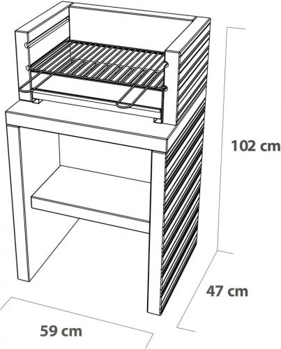 Barbacoa de obra Plan 0
