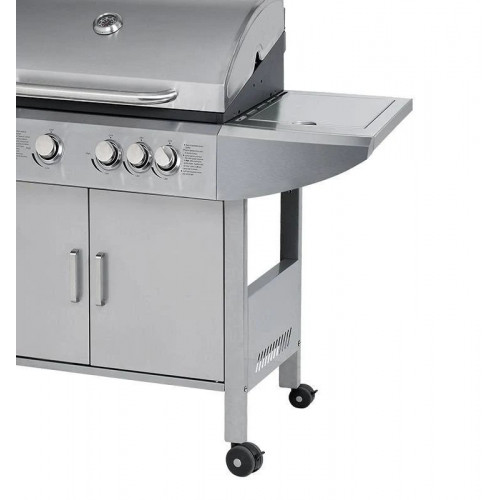 Barbacoa Gas Inox 5 Fuegos Serie el Hierro Airmec