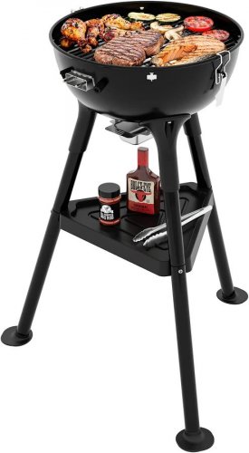 Barbacoa híbrida eléctrica o carbón