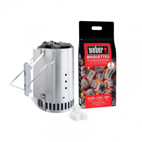 Barbacoa Weber Original Kettle E-5730 Black 57cm + Kit de Chimenea