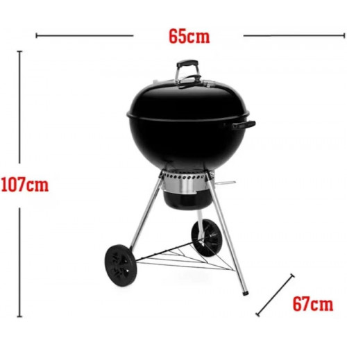 Barbacoa Weber Original Kettle E-5730 Black 57cm + Kit de Chimenea