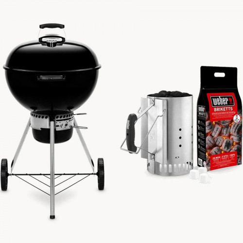Barbacoa Weber Original Kettle E-5730 Black 57cm + Kit de Chimenea