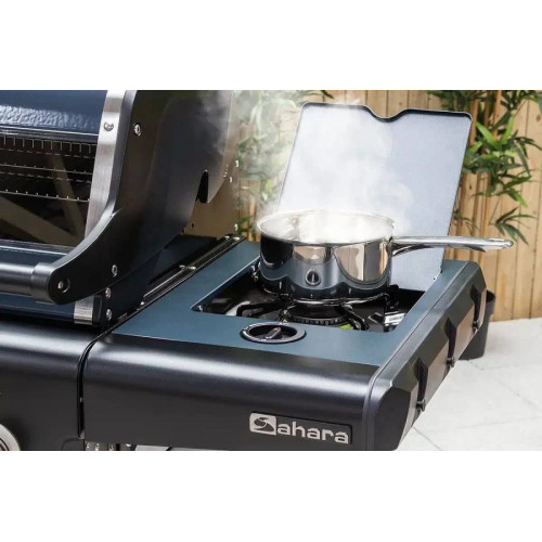 Barbacoa X350 de tres quemadores + Hornillo Lateral Sahara