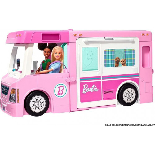Barbie Caravana para acampar 3 en 1