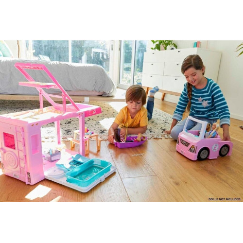 Barbie Caravana para acampar 3 en 1