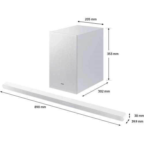Barra de sonido con Subwoofer Samsung HW-S701D/ZF