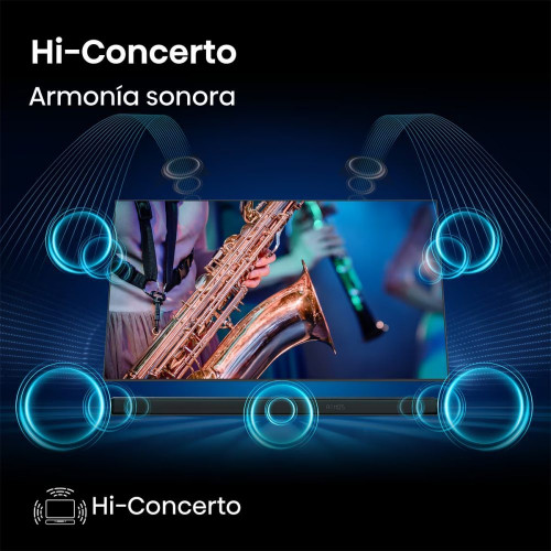 Barra de sonido Hisense AX3120Q, 3.1.2, 440W con subwoofer Negro