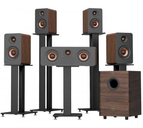 Barra de Sonido Hiwill M514 5.1.4 900W Dolby Atmos Madera Marrón