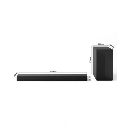 Barra de sonido LG S60T AI Sound Pro, 3.1, 340W, Dolby Digital y DTS Digital Surround, Subwoofer inalámbrico Negro