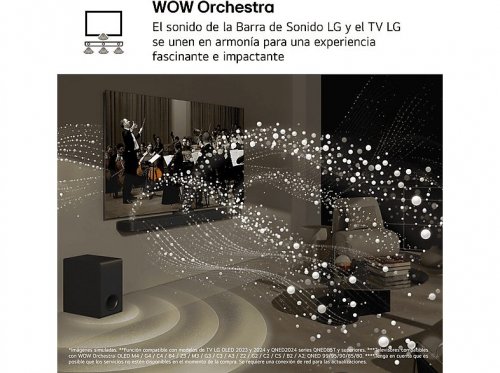 Barra de sonido - LG S90TR, Bluetooth, Inalámbrico, 670 W, 7.1.3 canales, Subwoofer 220W, Dolby Atmos®, DTS:X®, Negro