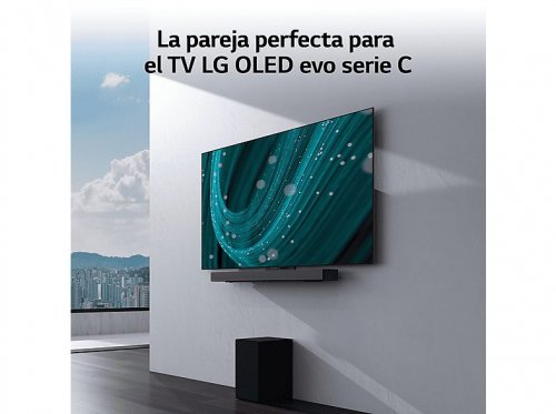 Barra de sonido - LG SC9S, Bluetooth, Subwoofer Inalámbrico, 400 W, Negro