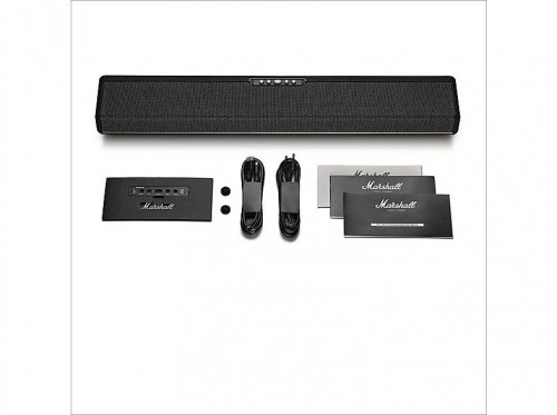 Barra de sonido - Marshall Heston 60, WiFi/Bluetooth, Admite la Ampliación del Subwoofer, 56W, Dolby Atmos, Negro