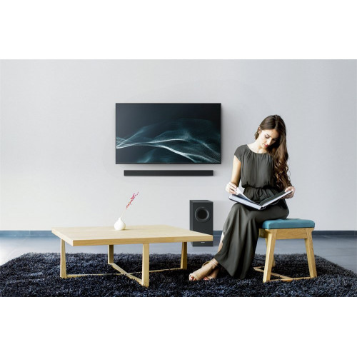 Barra de Sonido Panasonic HTB490 Subwoofer, Bluetooth Negro