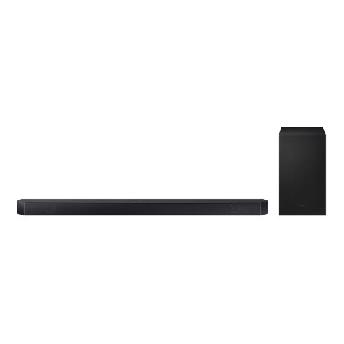 Barra de Sonido Samsung 2026 HW-Q600H Inalámbrico Dolby Atmos con Wi-Fi. 3.1.2 canales con 9 altavoces. Subwoofer inalámbrico Negro Titanio