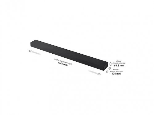 Barra de sonido - Samsung HW-QS90H/XC, Bluetooth, Inalámbrico, 330 W, Samsung SmartThings, Negro