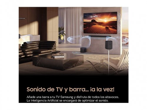 Barra de sonido - Samsung HW-QS90H/XC, Bluetooth, Inalámbrico, 330 W, Samsung SmartThings, Negro