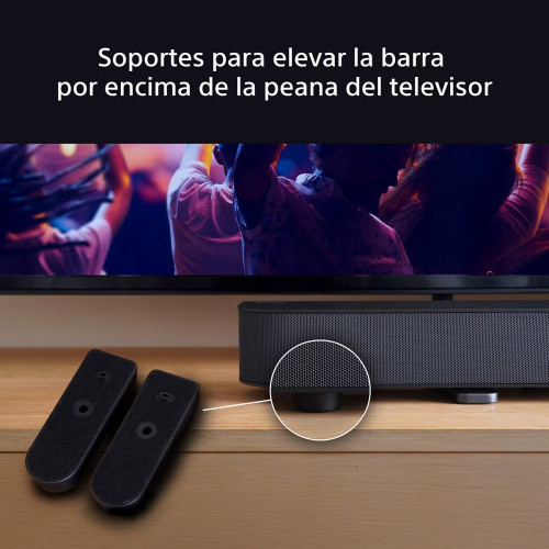 Barra de sonido Sony BRAVIA Theatre Bar 6, 3.1.2 canales, subwoofer inalámbrico, sonido cinematográfico Dolby Atmos y DTS:X, IA Voice Zoom3 Negro