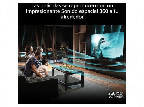 Barra de sonido - Sony BRAVIA Theatre Bar 7, Dolby Atmos, 9 altavoces, WiFi, Bluetooth, 360 Spatial Sound Mapping, 405 W, Apple Airplay, HT-A7100