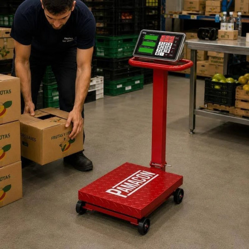 bascula industrial con plataforma Pamacon 500 kgs