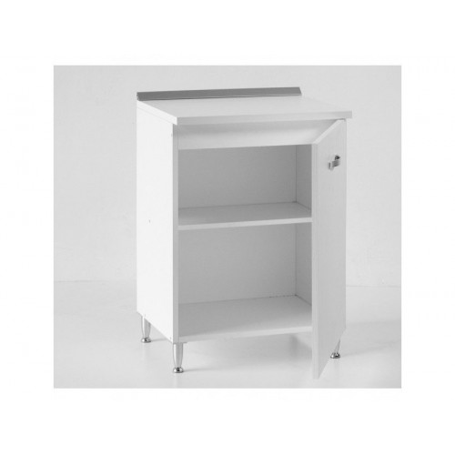 Base cocina 30x50xH85 en madera blanca de fresno - Foligno