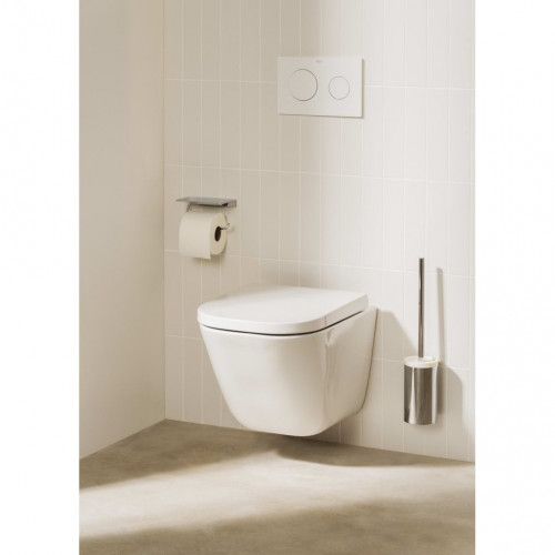 Bastidor ROCA DUPLO pack cisterna empotrada y pulsador PL1 bl br con inodoro suspendido ROCA THE GAP con sistema rimless