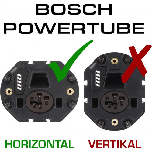 Batería Bosch PowerTube 625 horizontal