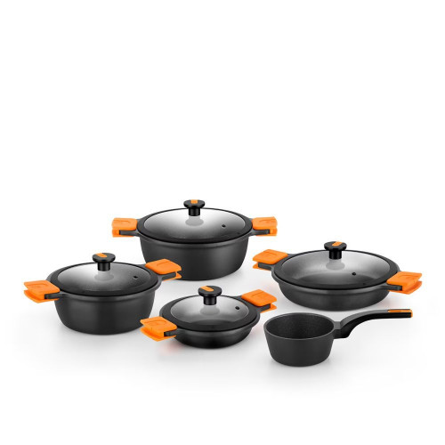 Batería de cocina 5 piezas Efficient Pro Bra Negro
