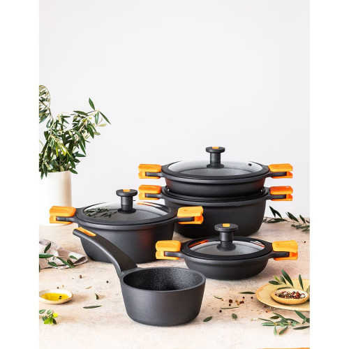 Batería de cocina 5 piezas Efficient Pro Bra Negro