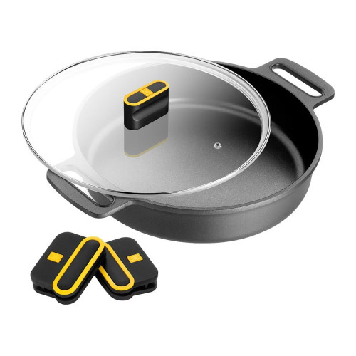 Batería de cocina de 4 piezas Daily Pro Bra Negro
