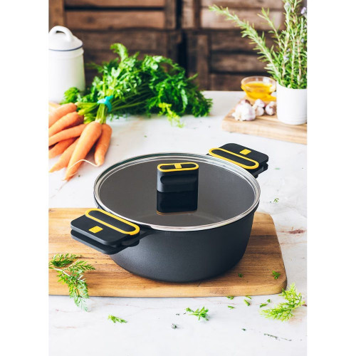 Batería de cocina de 4 piezas Daily Pro Bra Negro